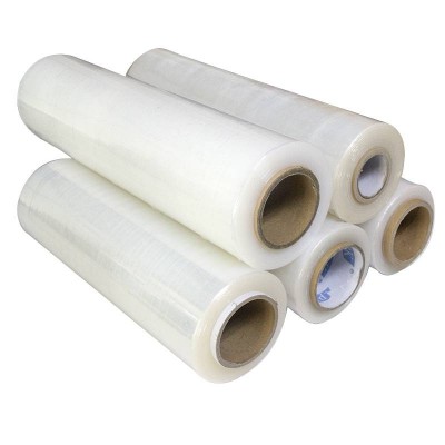 Lldpe Stretch Film Pallet Wrap Transparent Packing Plastic Packaging Film Waterproof Packing Goods Free Industrial Grade Soft Pk